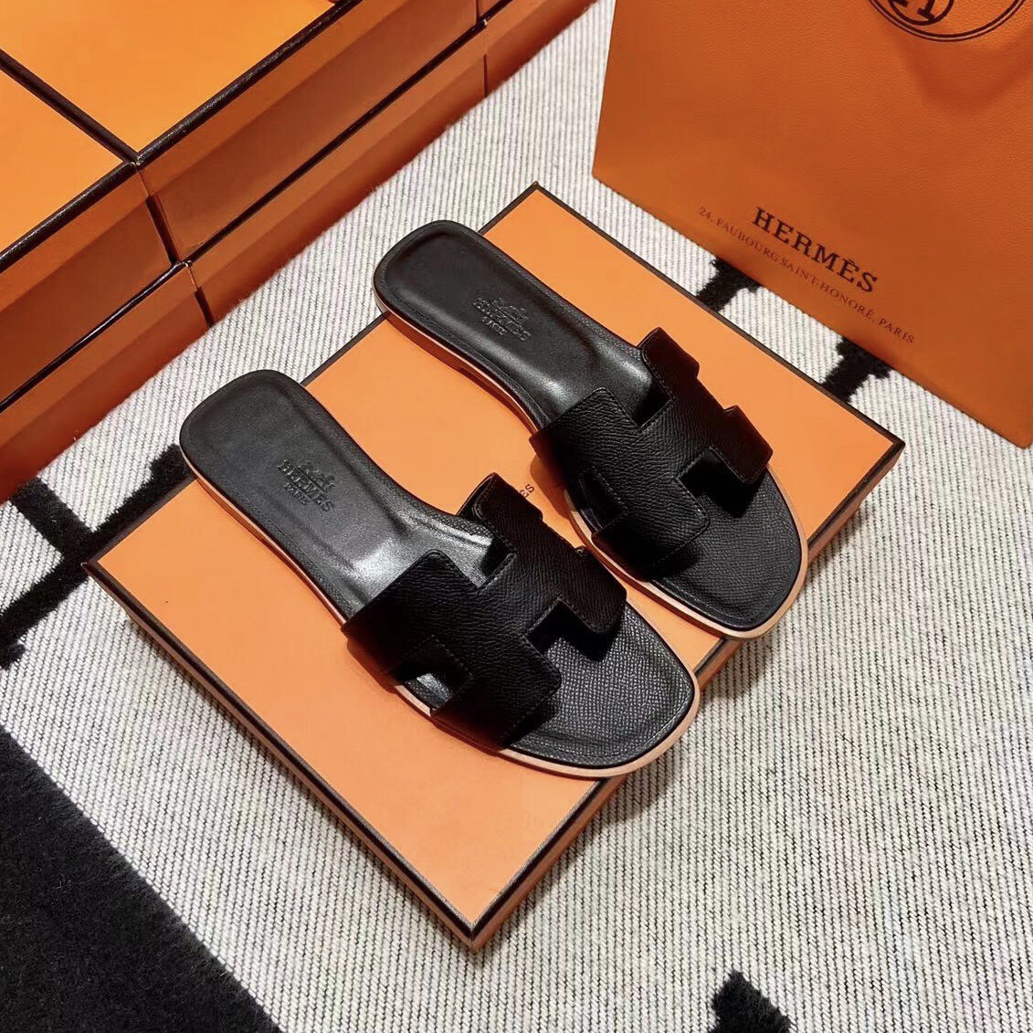 에르메스 올수공 오란 슬리퍼 샌들 앱송 123